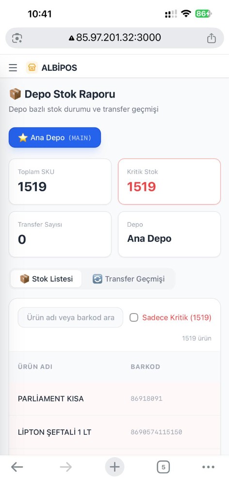 Depo & Stok